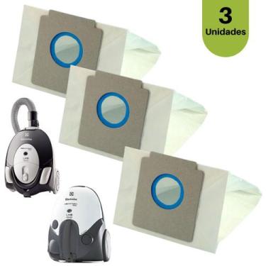 Imagem de Saco de Aspirador pó Electrolux LISTO com 3 Unidades pratico - AllClea