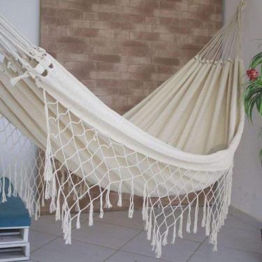 Imagem de Rede Descanso Dormir Casal Life Tambaba Crua Bege Reforçada - Atacadão