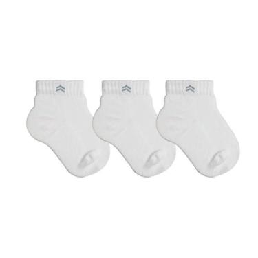 Imagem de Kit 3 Pares Meia Infantil Baby Up 02025 Algodão Cano Médio - QLC SPORT