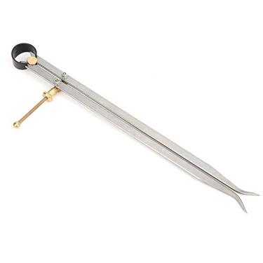 Imagem de Pinça Divisora ​​de Mola de Moagem Fina Com Perna Plana Dentro Mola para Marcação Mecânica e Fabricação de Couro (300 mm)