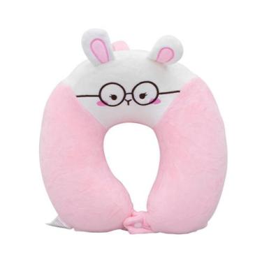 Imagem de Pescoceira Rosa Coelho 30X30Cm - Foffylandia