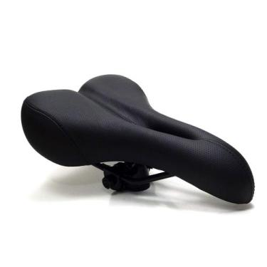 Imagem de Selim MTB material sintético Vazado Preto - Machine Motors