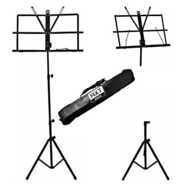 Imagem de Estante De Partitura Dobrável Com Capa Msp-001 Preta - MXT