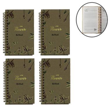 Imagem de 4 Blocos De Anotações Mini Caderno Espiral 80 Folhas A6 - Inter