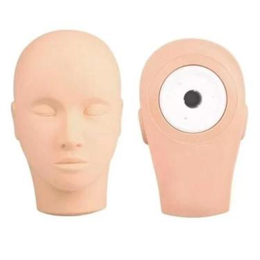 Imagem de Cabeça De Manequim Para Treinamento Alongamento De Cílios - Cherey