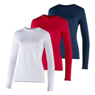 Imagem de camisa térmica feminina blusa proteção UV50+ segunda pele - TB modas, 