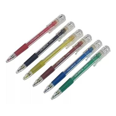 Imagem de 6 Lapiseira 2.0 Colorcis Borracha Apontador 6 Minas Colorida