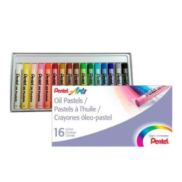 Imagem de Giz Pastel  Phn16 - Oleoso 16 Cores Pentel