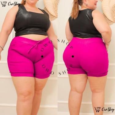 Imagem de Short Plus Size - Owo Shop, Pink, G1 (46-48)