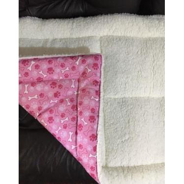 Imagem de Colchonete de Pelúcia para Cachorros e Gatos - Vest Pet, Rosa