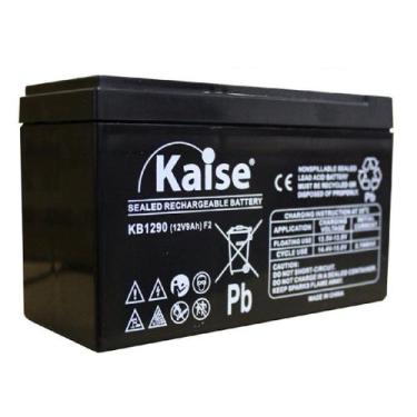 Imagem de Bateria Estacionária VRLA 12V 9Ah Kaise KB1290 Segurança Nobreak Alarm