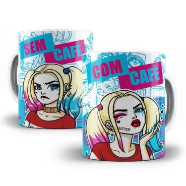 Imagem de Caneca Arlequina DC Com Café Sem Café Personalizada - Tio da Caneca