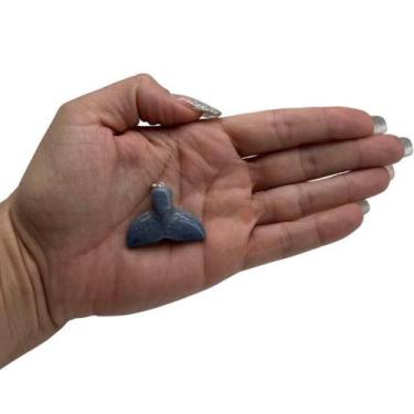 Imagem de PINGENTE MINI RABO DE BALEIA / RABO DE SEREIA QUARTZO AZUL (1,5 a 3)cm