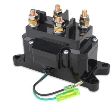 Imagem de Lucky Seven Contator de relé solenoide guincho 12V 250A para veículos UTV ATV 4x4 - para 63070, 62135, 74900, 2875714, 70715 para aquecimento 63070, 12 volts, 4 terminais