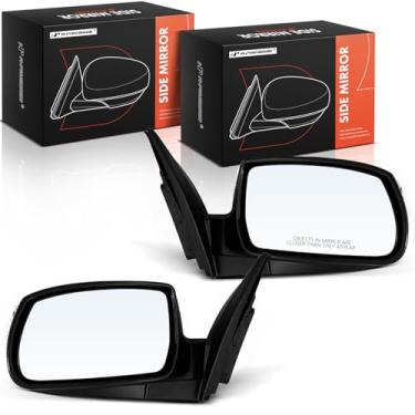 Imagem de A-Premium Par (2) espelhos retrovisores elétricos do lado do motorista e do passageiro compatível com Hyundai Tucson 2010-2015 - Retrovisor retrovisor externo preto dobrável manual aquecido com seta