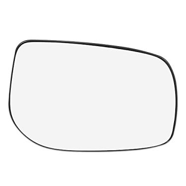 Imagem de X AUTOHAUX Vidro retrovisor do carro lado direito não aquecido com placa de suporte 879080D210 para Toyota Yaris 2006-2012