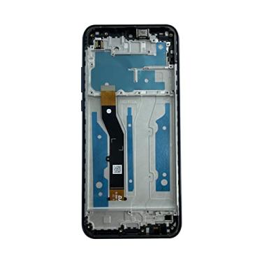 Imagem de Ygpmoiki Moldura de tela LCD para Motorola Moto G Play 2021 XT2093 XT2093-3 XT2093-6 XT2093-7 XT2093DL Tela LCD de 6,5 polegadas com peça de substituição de moldura