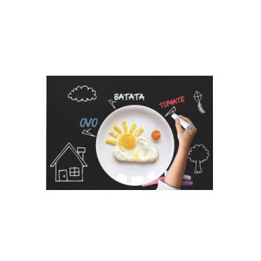 Imagem de Jogo Americano Kids Lousa Preta com Giz Infantil 1un - CASA CHA