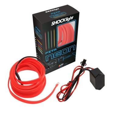 Imagem de Fita Led Neon Vermelha 3 Metros Painel e Interior Automotivo - SHOCKLI