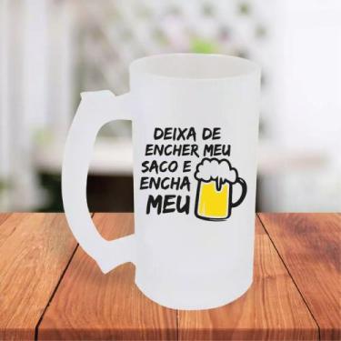 Imagem de Caneca De Chopp Jateada Personalizada Frases Engraçadas Amigo Parceiro