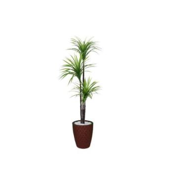 Imagem de Planta Artificial Árvore Yucca 1,50m 3 Folhas Kit + Vaso E. Marrom 32c