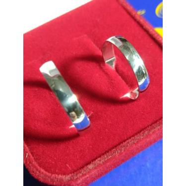 Imagem de Alianças Namoro Prata 950 de Lei 3mm - Aliança prata 950