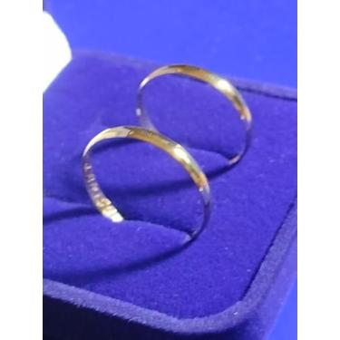 Imagem de Par de Alianças Ouro 18 Kilates 2 Gramas 2.50 mm