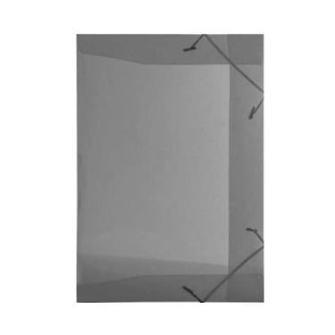 Imagem de Kit Com 10 Pasta Aba Elástico 1/2 Ofício Mini Fumê - ACP