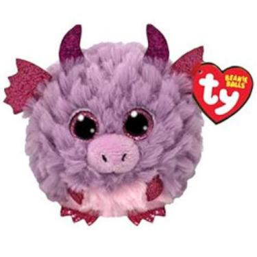 Imagem de Pelúcia Ty Beanie Balls Puff Redonda - Dragão Spark - Toyng
