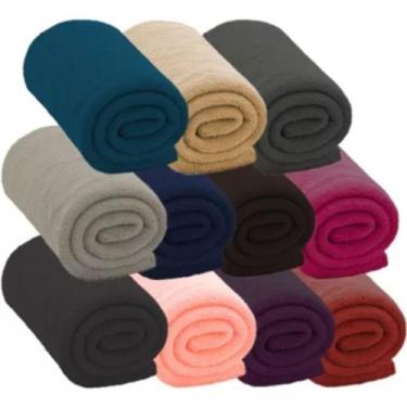 Imagem de 3 Cobertor Casal Manta Soft Flannel Fleece Microfibra 2,00 x 1,80 - Cr