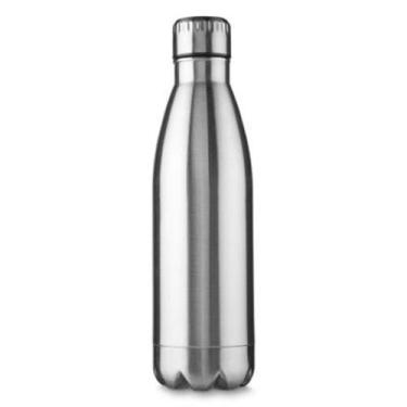 Imagem de JL GA 4600PR - Garrafa squeeze em aço 750 ml, escovada com tampa inox 