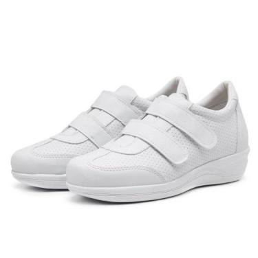 Imagem de Tênis Feminino Ortopédico Anatômica Conforto Branco - Myrol Outlet, 35