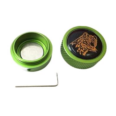 Imagem de oshhni Suporte de giz para taco de bilhar, caixa de armazenamento de alumínio, giz de sinuca, bilhar, giz de piscina, bolso, Verde