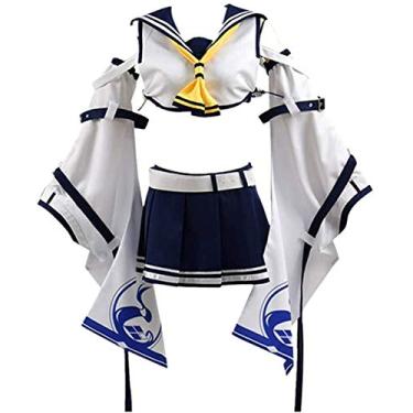 Imagem de Azur Lane Cosplay Ayanami Fantasia Uniforme Completo, Tamanho:, Small