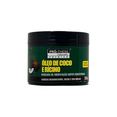 Imagem de Máscara de Hidratação Capilar Super Concentrada Óleo de Coco e Rícino Nutrição Profunda Para Cabelos Hidratados e Com Brilho