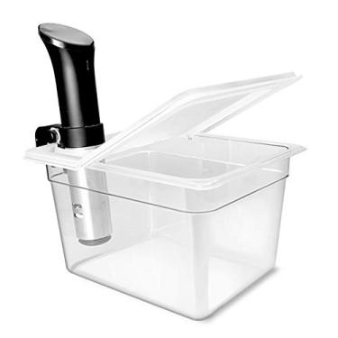 Imagem de Everie Recipiente Sous Vide 30 litros com tampa articulada dobrável universal, compatível com todos os modelos Anova, Joule, Wancle, panela instantânea e outros fogões, EVC-TY-PP