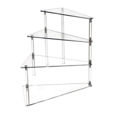 Imagem de YWJLQH Expositor acrílico riser, suporte para cupcake, prateleiras de sobremesa para celebrações, peça central de mesa, chá de bebê, aniversário, casa, Style C