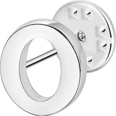 Imagem de Broche de lapela inicial para homens e mulheres, broches para ternos masculinos, pinos de botão de metal em tom de ouro 18K e prata., Metal, Sem pedras preciosas