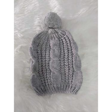 Imagem de Touca Gorro Frio Infantil Luxo Outono E Inverno De Tricô Em Lã Beanie 