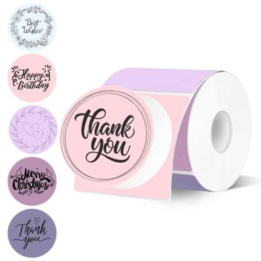 Imagem de Etiquetas térmicas Starboling 5 cm Pink Gradient 500 Labels