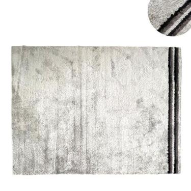Imagem de Tapete Quadrado Variação Areia Marrom Preto Cinza 200x250 Antiderrapan