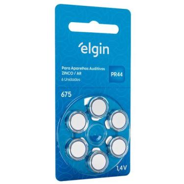 Imagem de Bateria Para Aparelho Auditivo 675 Pr44 Elgin 06 Unidades - Pç / 6