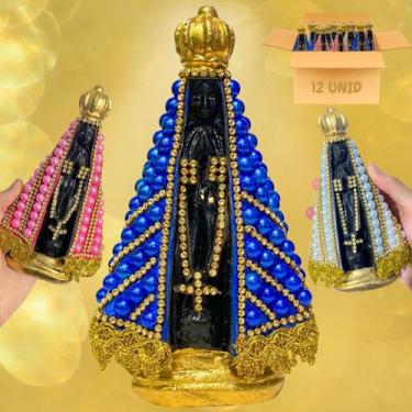 Imagem de Imagem Nossa Senhora Aparecida Kit 12 Atacado Católico - Europio, Kit 