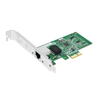 Imagem de Buacoz Placa de rede Gigabit Ethernet PCIE com chip Intel 82574 de porta única RJ45 LAN placa de rede de servidor PCI Express suporta adaptador de rede sem disco - 9301CT
