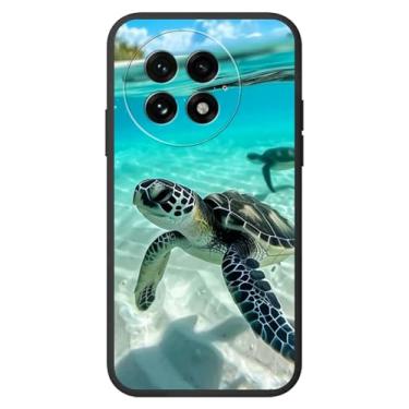 Imagem de RWUTYTIUL Capa para OnePlus 13 5G para mulheres e homens, capa protetora ultrafina flexível TPU à prova de choque para OnePlus 13 2024, tartaruga marinha
