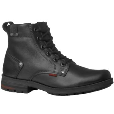 Imagem de Coturno Masculino Casual em Couro Bico Redondo Amortech Pegada 181305