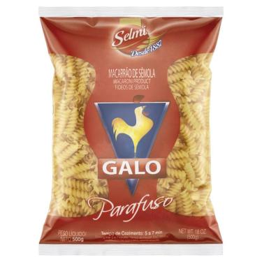 Imagem de Macarrão Galo Parafuso Sêmola 500g