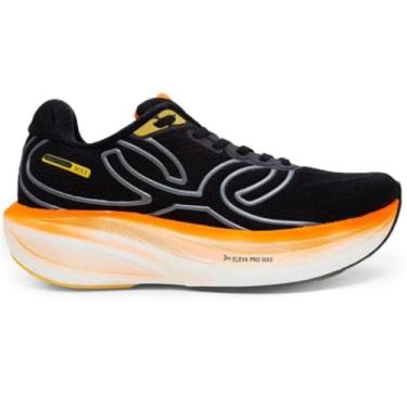 Imagem de Tênis Olympikus Corre Max Masculino - Preto e Laranja - 38