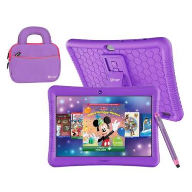 Imagem de Tablet infantil Contixo K102 de 10 polegadas com bolsa de manga, Andro