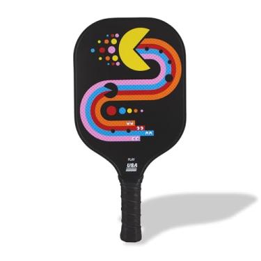 Imagem de Sonix Pac-Man | Aprovado pela USAPA | Raquete de Pickleball Premium | Superfície de Fibra de Vidro, Aderência Antiderrapante | Raquete de Bola Pickle Simples | Pacman - Preto